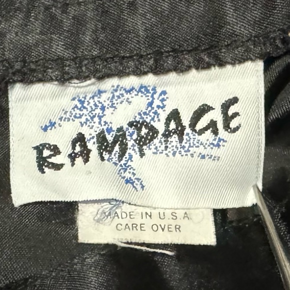 Vintage Rampage Velvet Peplum Jacket and Satin Skirt, 28” waist - Picture 11 of 12